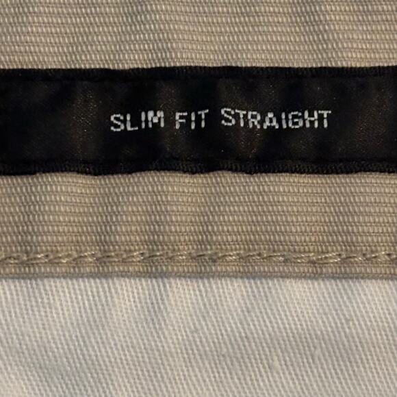 Uniqlo UJ Men's Size 33x34 Khaki Slim Fit Straight Cut Comfort Denim Jeans Pants - Picture 5 of 11